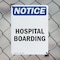 Signmission Hospital Boarding, 7 in W x Rectangle, Plastic OS-2PACK-NS-P-710-V-13521 - alternate 4